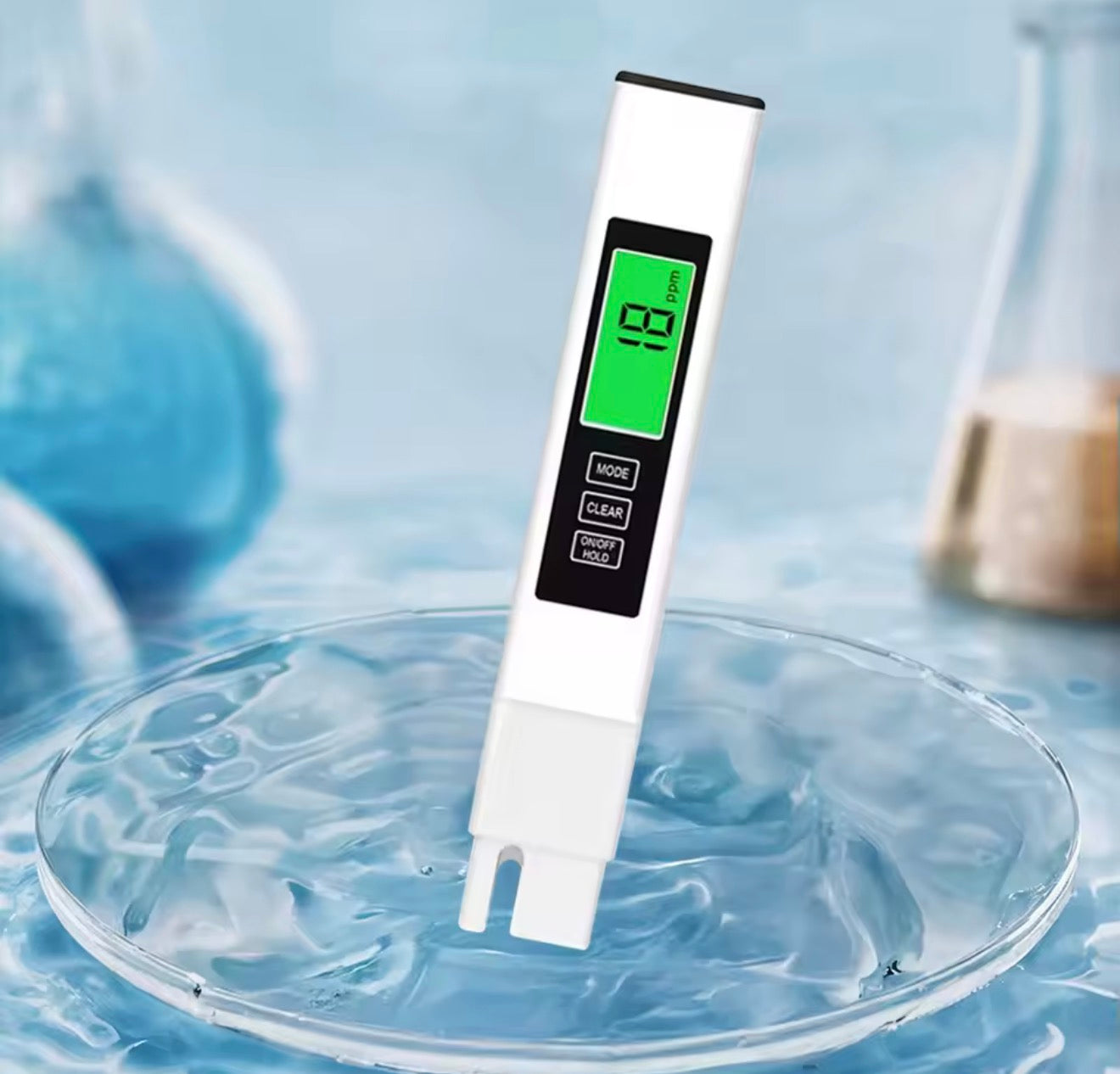 4-in-1 Digital Water Quality Tester TDS Meter EC Meter & Temperature Meter for Drinking Water/Aquariums/Hydroponics/Pools