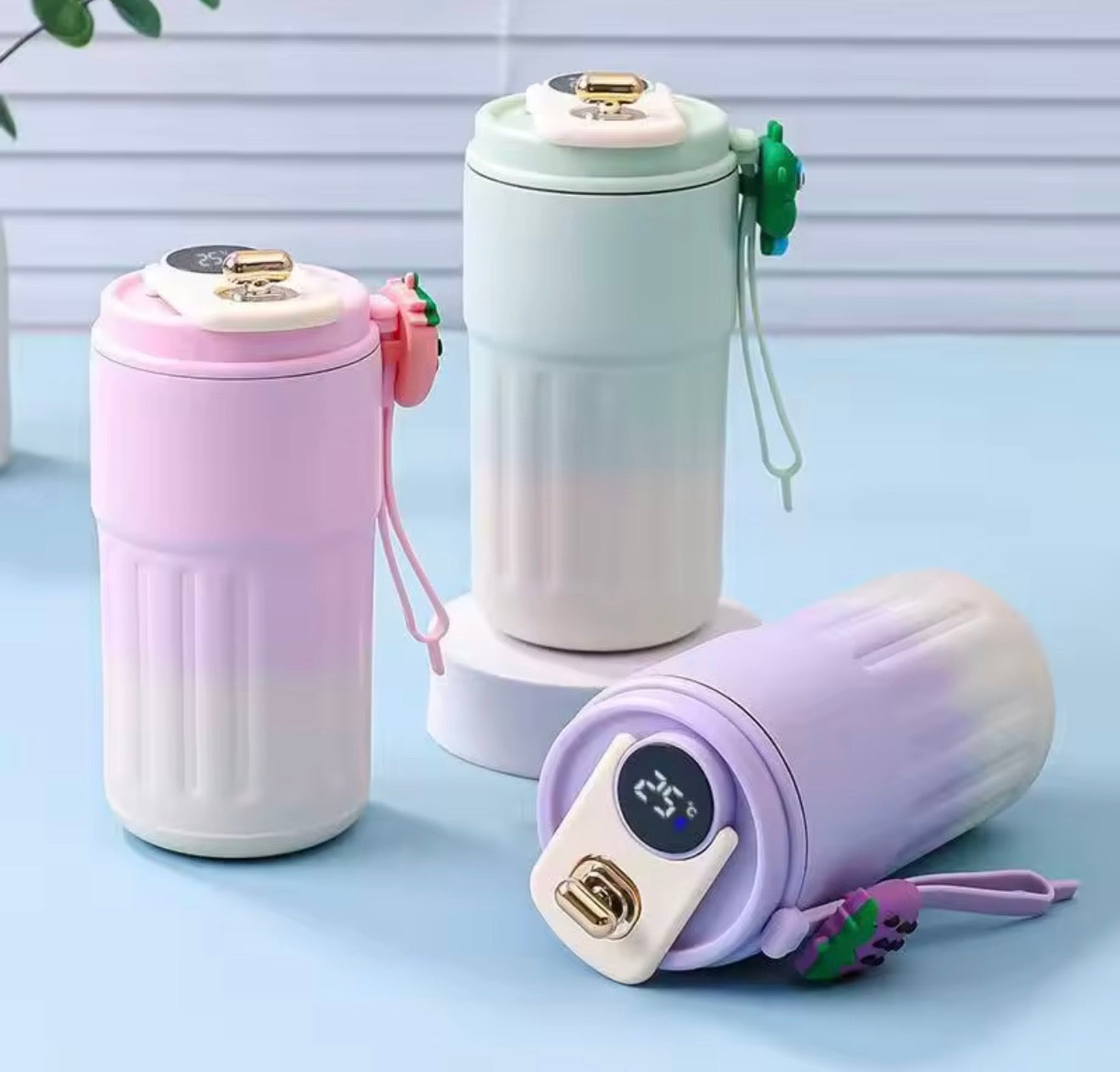 450ML Stainless Steel Thermo Water BottleDisplay Temperature Coffee Cup  Insulated Cup Vacuum Cup Keep Cold and Hot Thermal Mug